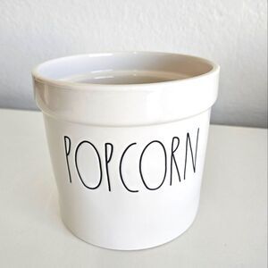 NEW Rae Dunn | Popcorn Ceramic Bowl Container Farmhouse Rustic Decor Movie Night